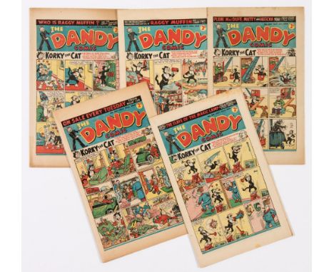 Dandy (1948-49) 377, 379, 380, 381, 401. First Slave Of The Magic Lamp by Fred Sturrock [vg/fn] (5)