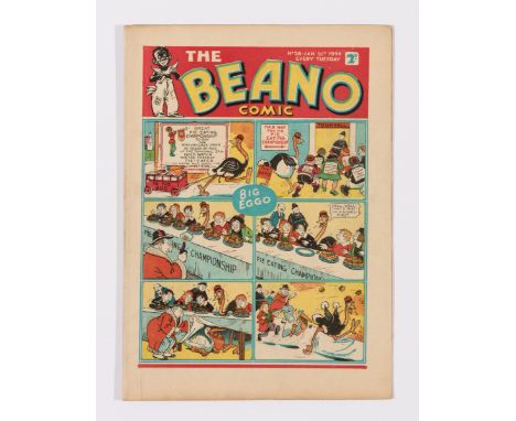 Beano No 26 (1939). Bright, fresh covers, cream pages, light vertical cover crease [vfn]