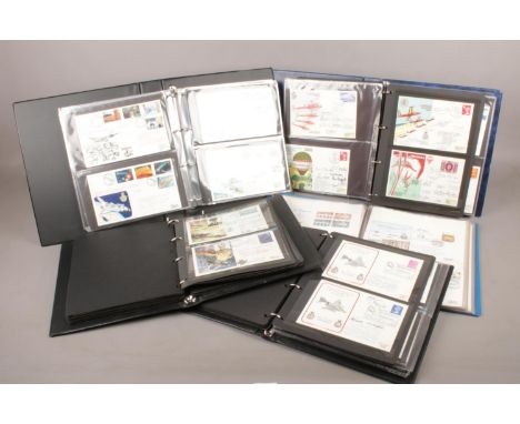 Five Albums of First Day covers.  To include two Albums of R.F.D.C Special signed limited edition first day covers including 