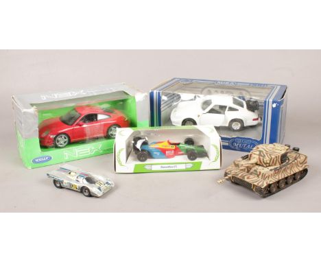 A collection of diecast model vehicles. Includes Corgi, Solido, Mira etc.  
