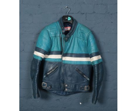 A vintage Scott cow hide motorbike jacket. Size 40inch.  