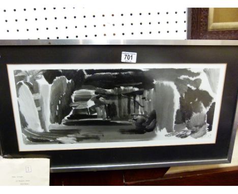1970's print of Firwood Ride, Gentle Spring by Ivon Hitchens, copywright belonging to the Queen and connected St. James Palac