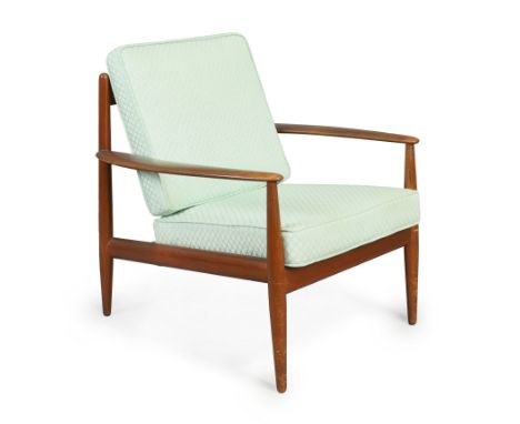 Grete Jalk (1920-2006) for France &amp; Son&nbsp;Model '118' Lounge chair, circa 1960&nbsp;Teak, fabric upholstery&nbsp;Frame