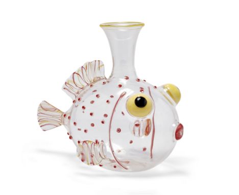 Massimo Lunardon (b.1964) 'Guppy' decanter, from an edition of 99, 2012  Blown glass  Manufacturer's label to base and inscri