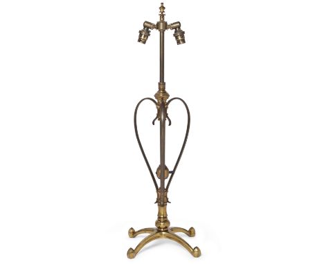 W.A.S Benson&nbsp;Model no. '11146/s' table lamp, circa 1900&nbsp;brass, copper&nbsp;Unmarked&nbsp;69.5cm high&nbsp;Literatur