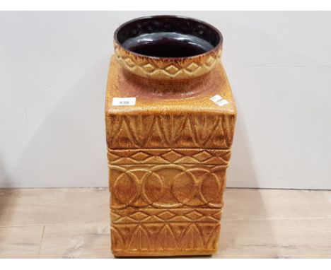 LARGE WEST GERMAN POTTERY BAY KERAMIK STICK STAND/FLOOR VASE 46CM X 22CM