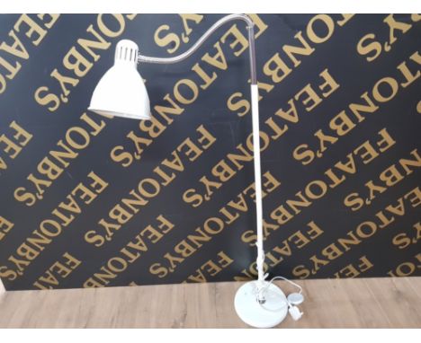 MODERN READING OR SPOT STANDARD LAMP IN WHITE