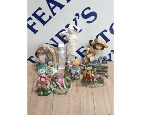 SELECTION OF RESIN/CERAMIC FIGURES INCLUDING LIMITED EDITION BAGPUSS