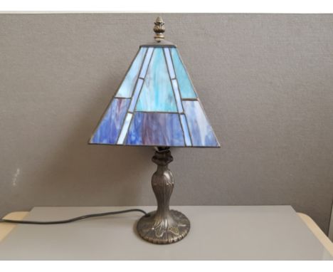 TIFFANY STYLE LAMP AND SHADE