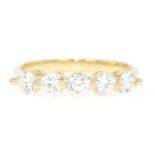 Ring in 18 kt Gold mit Brillanten