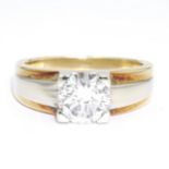 Ring in 585er Gold mit einem Brillanten ca. 2 ct