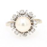 Ring in 585er Gold mit Diamanten