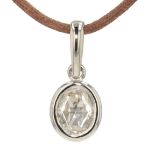 Anhänger in 585er Gold mit einem Diamanten