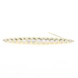 Brosche in 585er Gold mit Brillanten