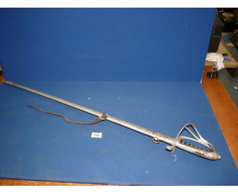 A Hobson &amp; Sons, London Royal Field Auxiliary Infantry Sword, having engraved blade 32 1/2'' long  and the initials F.T.B