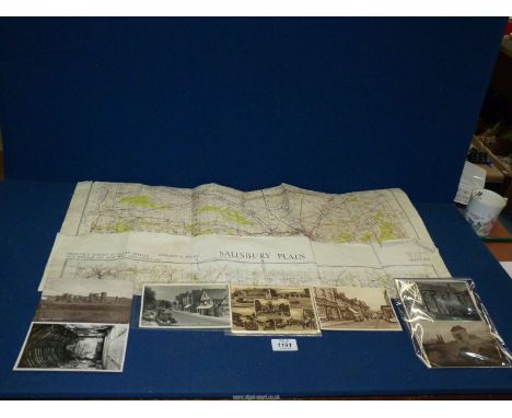 A small quantity of vintage Postcards including; Hay-On-Wye, Cleeve Abbey, some black &amp; white, etc. Together with a 1958 