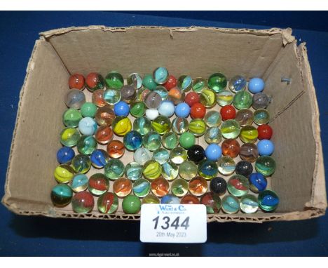 Vintage glass marbles.