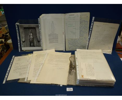 A file about the Statuette of St Barbara which was presented to the Royal Artillery by 'Lt. General Richard W. Owen Artillery