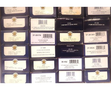 Bachmann 4 wheel type wagons x24 including Collectors Club example. P&amp;P Group 2 (£18+VAT for the first lot and £3+VAT for