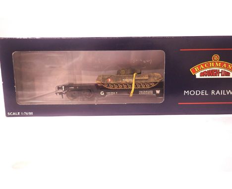 Bachmann 39-9000 45T Bogie Well Wagon with tank load. P&amp;P Group 1 (£14+VAT for the first lot and £1+VAT for subsequent lo