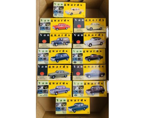 12x Vanguards 1:43 Diecast Models - Boxed. P&amp;P Group 3 (£25+VAT for the first lot and £5+VAT for subsequent lots) 