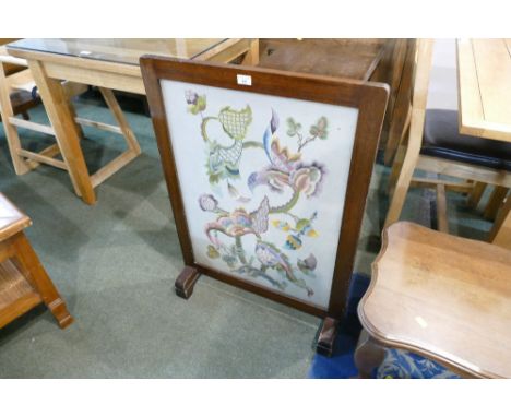 Floral upholstered firescreen 