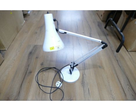 White Anglepoise Model 90 desk lamp