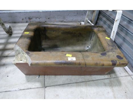 Glazed rectangular garden planter (AF) 