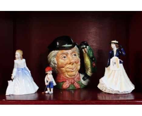 Royal Doulton The Walrus & The Carpenter character jug, Royal Doulton Andrea, Royal Worcester Annabel and Royal Copenhagen go