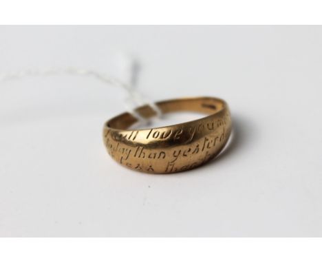 9 ct gold ring, 2.7 g
