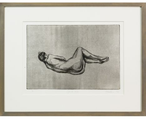 limited edition etching on paper, signed, titled, numbered 1/2 and dated 1998 mounted, framed and under glass image size 29cm