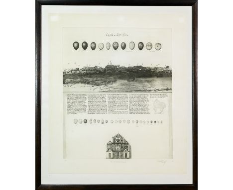 limited edition etching on paper, signed, titled, dated '89 and numbered 6/30 mounted, framed and under glass Provenance: The