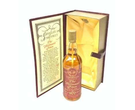Tamnavulin Glenlivet 'The Stillman's' Draml'  Naturally Light Single Malt Scotch Whisky, distilled 1970 from oak casks 2571-2