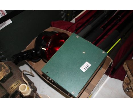 A red lamp; together with a shooting target