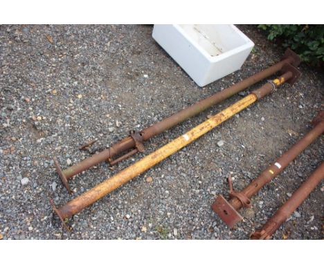 A pair of Acrow props