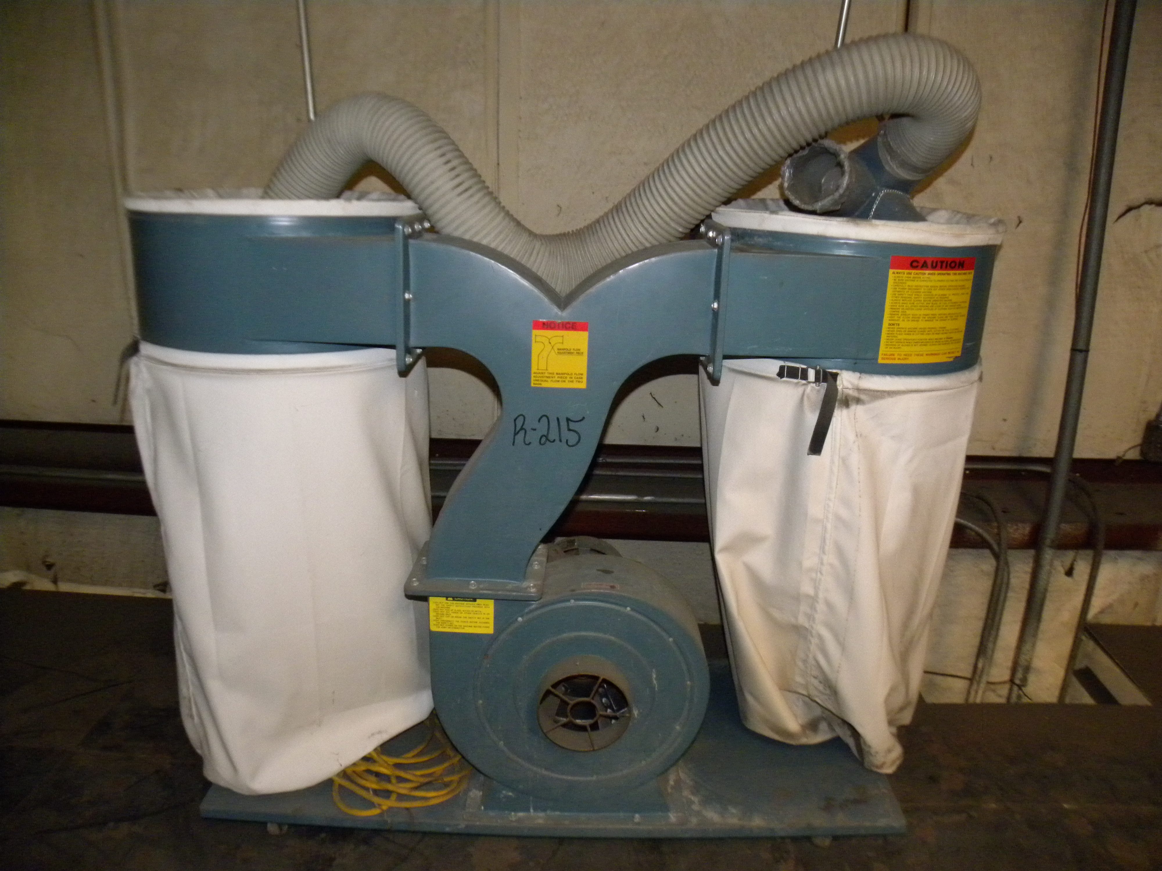 DOUBLE DUST COLLECTOR. ENCO MOD150320. BLOWER CAPACITY 1883. MOTOR