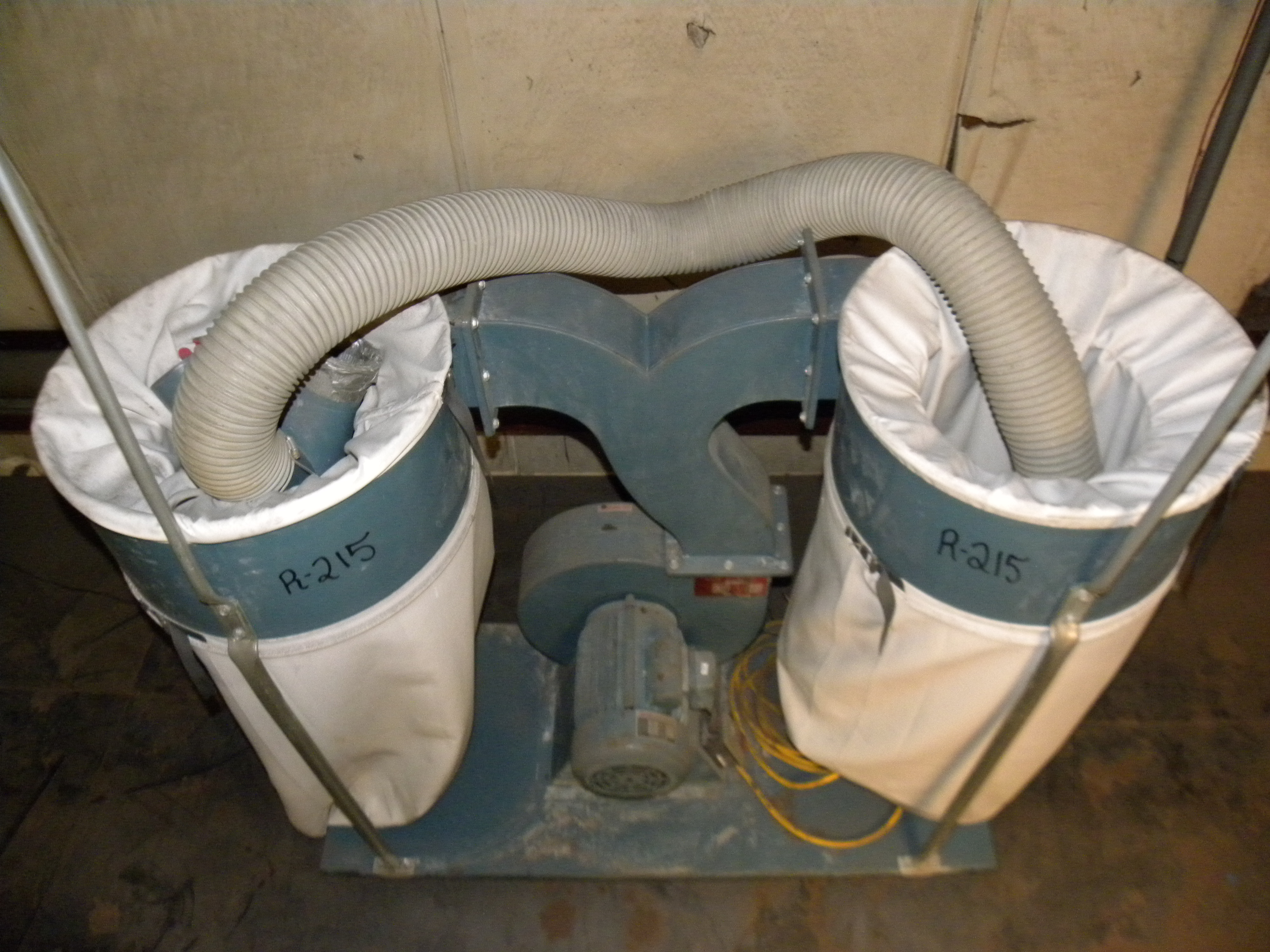 DOUBLE DUST COLLECTOR. ENCO MOD150320. BLOWER CAPACITY 1883. MOTOR