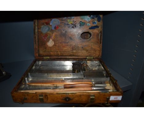 A vintage artist compendium and case by Windsor and Newton