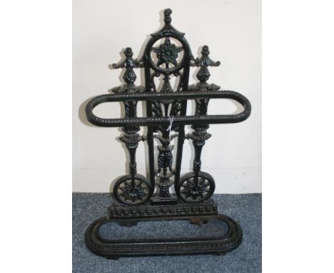 A Victorian style cast iron stick stand