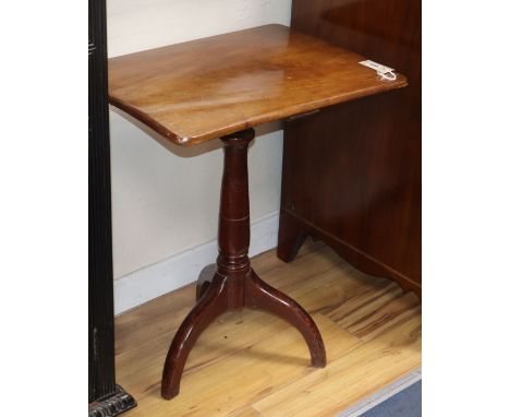 A 19th century mahogany tripod table W.58cm