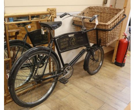 A vintage butcher's bicycle
