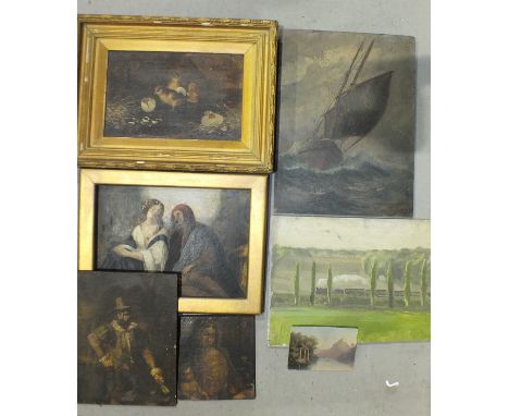 19th century Dutch School, 'Portrait of a Gentleman', oil on canvas, laid on panel, indistinctly-signed and dated 1885, 28 x 