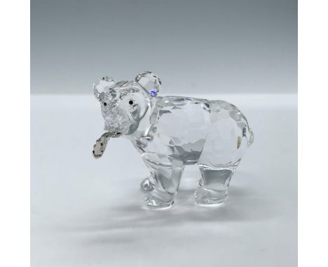 This Swarovski crystal grizzly bear cub is part of the Rare Encounters group. The grizzly cub has a clear faceted body and a 