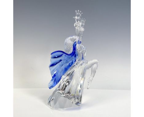 First crystal figural of the Magic of Dance trilogy. Stunning clear crystal figure, celebrating the art of dance. A blue crys
