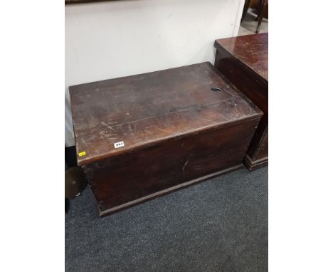 OLD WOODEN TRUNK 