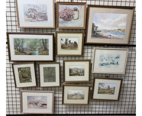 G R CarterMuseum Tower, Caerphilly CastleWatercolourSignedTogether with other watercolours by the same artist, decorative pri
