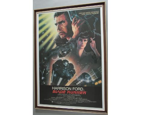 "Blade Runner" - US one sheet linen backed framed original first release film poster from 1982 Sci-Fi classic starring Harris