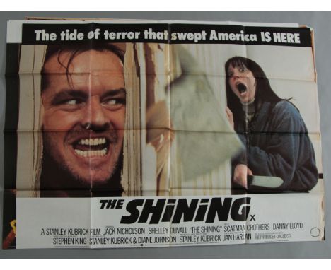 Collection of Horror British Quad film posters (30" x 40") inc "The Shining" X cert, "Funhouse / My Bloody Valentine" d/b, Si