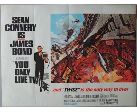 James Bond 007 "You Only Live Twice" (1967) This is the style A first release British Quad film poster from 1967 and features