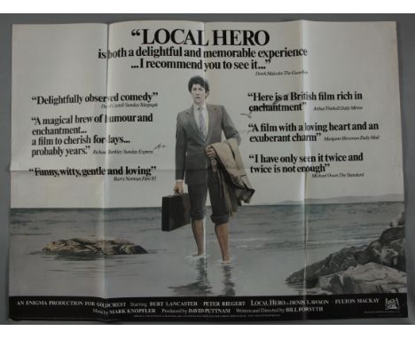 Over 100 80s films UK Quad film posters including; The Wicked Lady x 2, Chariots of Fire, Absence of Malice, Herbie goes Bana